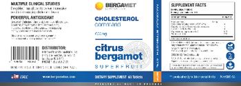 BergaMet North America Cholesterol Command - supplement