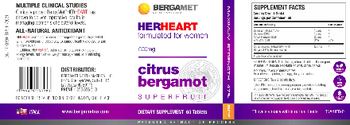 BergaMet North America HerHeart Citrus Bergamot Superfruit - supplement
