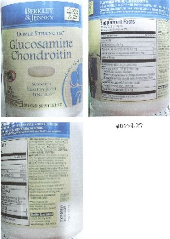 Berkley & Jensen Triple Strength Glucosamine Chondroitin - supplement