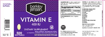 Berkley Jensen Vitamin E 400 IU - supplement