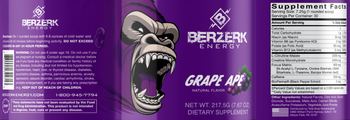 Berzerk Energy Berzerk Energy Grape Ape - supplement