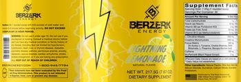 Berzerk Energy Berzerk Energy Lightning Lemonade - supplement
