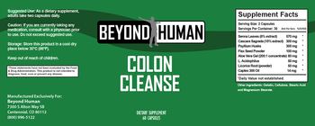 Beyond Human Colon Cleanse - supplement