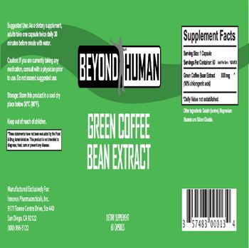 Beyond Human Green Coffee Bean Extract - supplement