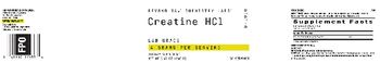 Beyond Raw Chemistry Labs Creatine HCl - supplement