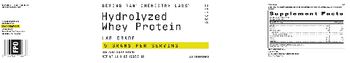 Beyond Raw Chemistry Labs Hydrolyzed Whey Protein - supplement