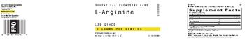 Beyond Raw Chemistry Labs L-Arginine 3 Grams - supplement