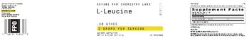 Beyond Raw Chemistry Labs L - Leucine 3 Grams - supplement