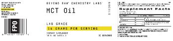 Beyond Raw Chemistry Labs MCT Oil 14 Grams - supplement