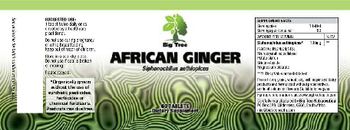 Big Tree African Ginger - supplement