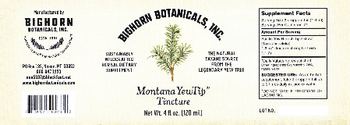 Bighorn Botanicals Montana YewTip Tincture - sustainably wildcrafted herbal supplement