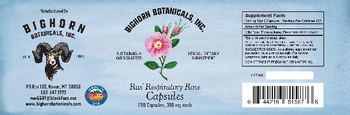 Bighorn Botanicals Rus' Respiratory Rose Capsules - herbal supplement