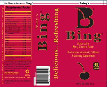 Bing Beverage Company Bing - bvitamins vitamin c caffeine ginseng supplement