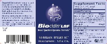 Bio-Botanical Research Inc. Biocidin LSF - supplement