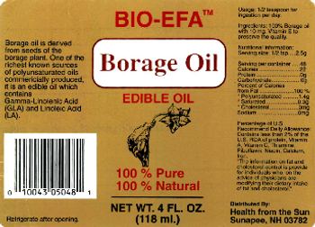 Bio-EFA Borage Oil - 