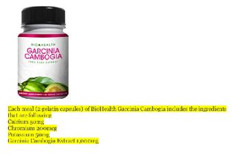 Bio Health Garcinia Cambogia - supplement