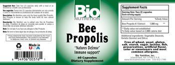 Bio Nutrition Bee Propolis - supplement