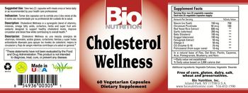 Bio Nutrition Cholesterol Wellness - supplement