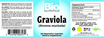 Bio Nutrition Graviola - supplement