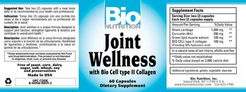 Bio Nutrition Joint Wellness - supplement