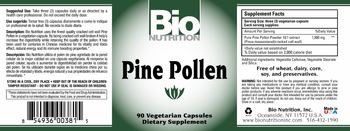 Bio Nutrition Pine Pollen - supplement
