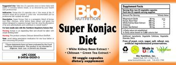 Bio Nutrition Super Konjac Diet - supplement