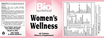 Bio Nutrition Women's Wellness - supplement
