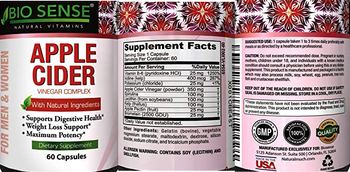 Bio Sense Apple Cider Vinegar Complex - supplement