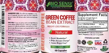 Bio Sense Green Coffee Bean Extract - supplement