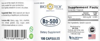 Bio-Tech Pharmacal B3-500 - supplement