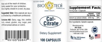 Bio-Tech Pharmacal Cal-Citrate - supplement
