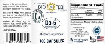 Bio-Tech Pharmacal D3-5 - supplement