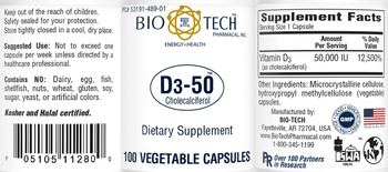Bio-Tech Pharmacal D3-50 - supplement