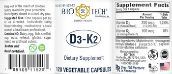 Bio-Tech Pharmacal D3-K2 - supplement