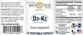 Bio-Tech Pharmacal D3-K2 - supplement