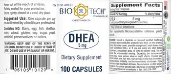 Bio-Tech Pharmacal DHEA 5 mg - supplement