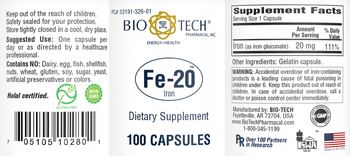 Bio-Tech Pharmacal Fe-20 - supplement