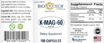 Bio-Tech Pharmacal K-MAG-60 - supplement