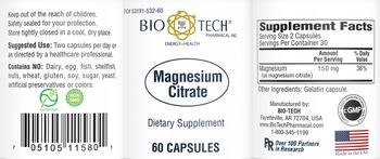 Bio-Tech Pharmacal Magnesium Citrate - supplement