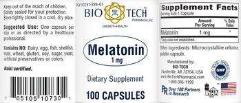 Bio-Tech Pharmacal Melatonin 1 mg - supplement