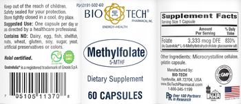 Bio-Tech Pharmacal Methylfolate - supplement