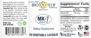 Bio-Tech Pharmacal MK-7 - supplement