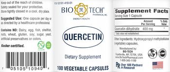 Bio-Tech Pharmacal Quercetin - supplement