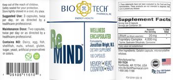 Bio-Tech Pharmacal ReMind - supplement