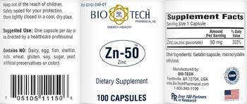 Bio-Tech Pharmacal Zn-50 - supplement