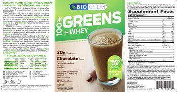 Biochem 100% Greens+Whey Chocolate - supplement