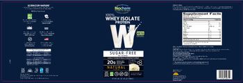 Biochem 100% Sugar-Free Whey Isolate Protein Natural Flavor - protein supplement