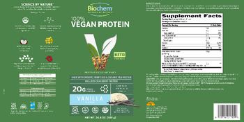 Biochem 100% Vegan Protein Vanilla Flavor - protein supplement