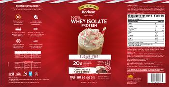 Biochem 100% Whey Isolate Protein Chocolate Peppermint - whey protein isolate protein supplement