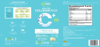 Biochem Grass-fed Collagen Plus Natural Flavor - whey protein isolate protein supplement